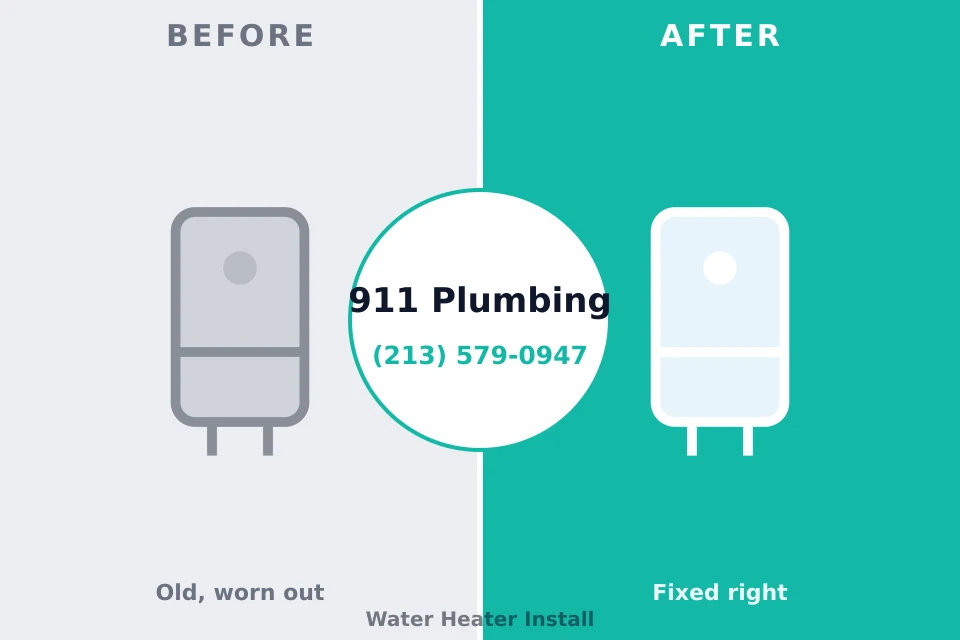 Before and after: plumbing repair Kings Mills, OH